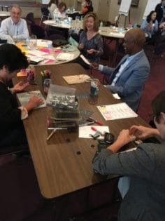 Elder Care Alliance Employees participate in creative activities in the Create Art at Work program. Photo courtesy of Dr. Erin Partridge. Photo courtesy of Dr. Erin Partridge. 