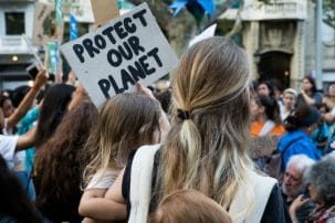 Barcelona, Catalonia. Thousands of people took to the streets as part of the worldwide movement. Global Climate Strike, international, protests and action against climate change.