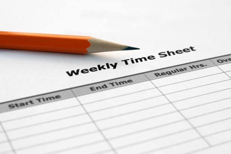 timesheet, paper time sheet